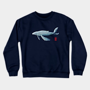 Watercolour Whale Crewneck Sweatshirt